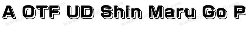 A OTF UD Shin Maru Go Pr6N字体转换